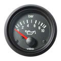 VDO Cockpit Vision Engine oil pressure 10Bar 52mm 12V gauge